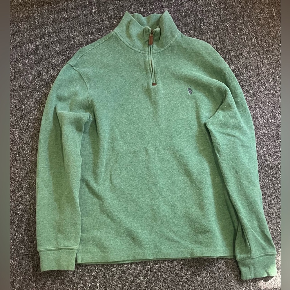 Ralph Lauren quarter zip green Large